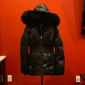Black Fitted Down Winter Coat